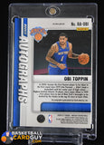 Obi Toppin 2020-21 Panini Mosaic Rookie Autographs Mosaic #22 autograph, basketball card, rookie card