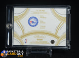 Panini Flawless 2024-25 Triple Patches 76ers George Embiid Maxey #/15 memorabilia, numbered