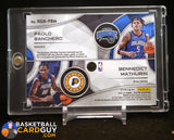 Paolo Banchero / Bennedict Mathurin 2022-23 Panini Spectra Rookie Dual Patch Autographs #/25 auto, autograph, memorabilia, numbered