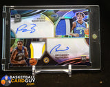 Paolo Banchero / Bennedict Mathurin 2022-23 Panini Spectra Rookie Dual Patch Autographs #/25 auto, autograph, memorabilia, numbered
