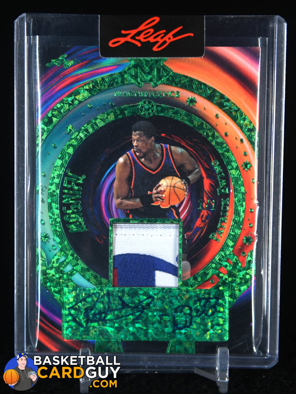 Patrick Ewing 2023 Leaf Magnificence Magnific Game-Worn Champion Patch Autograph #1/1 1of1, autograph, basketball card, numbered, patch