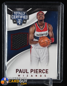 Paul Pierce 2014-15 Totally Certified Jerseys Red #61 #/249 basketball card, jersey, numbered