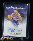 Peja Stojakovic 2023-24 Court Kings Masterstrokes Autographs #27 #/99 auto, autograph, numbered