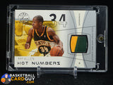 Ray Allen 2003-04 Fleer Flair Final Edition Hot Numbers Patch #/37 memorabilia, numbered