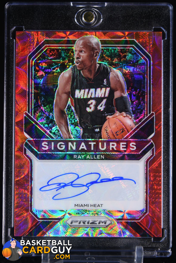 Ray Allen 2020-21 Panini Prizm Signatures Prizms Choice #25 auto, autograph, basketball card