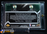 Ray Allen/Paul Pierce 2008-09 UD Black Veteran Signed Jersey Pieces Dual #DJVAP #/10 auto, autograph, memorabilia, numbered