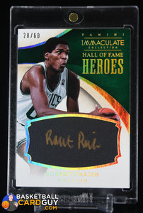 Robert Parish 2013-14 Immaculate Collection HOF Heroes Signatures #7 #/60 autograph, basketball card, numbered