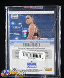 RONDA ROUSEY 2023 Panini Prizm WWE Smack Down Red Prizm Autograph #TB-RRS #/99 autograph, numbered, www