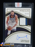 Rudy Gobert 2022-23 Immaculate Collection Patch Autographs #41 #/49 auto, autograph, memorabilia, numbered
