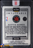 Scottie Barnes 2021 - 22 Panini Impeccable Stainless Stars Autographs RC #4 #/99 auto, autograph, basketball card, numbered, rookie card