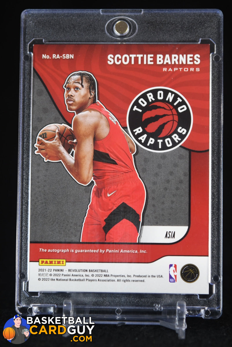 Scottie Barnes 2021-22 Panini Revolution Rookie Autographs Asia RC