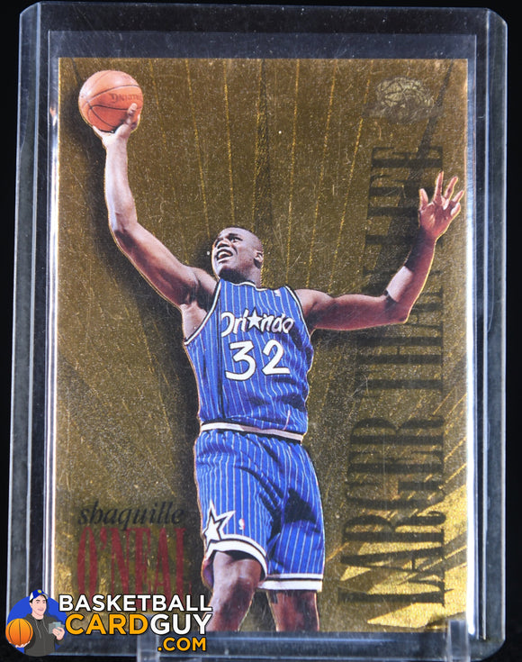 Shaquille O’Neal 1995 - 96 SkyBox Premium Larger Than Life #L7 90’s insert, basketball card