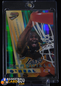 Shaquille O’Neal 1996-97 Bowman’s Best Shots Atomic Refractors #BS3 90’s insert, basketball card, refractor