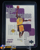 Shaquille Oneal 1997 Upper Deck High Dimensions Basketball #666/2000