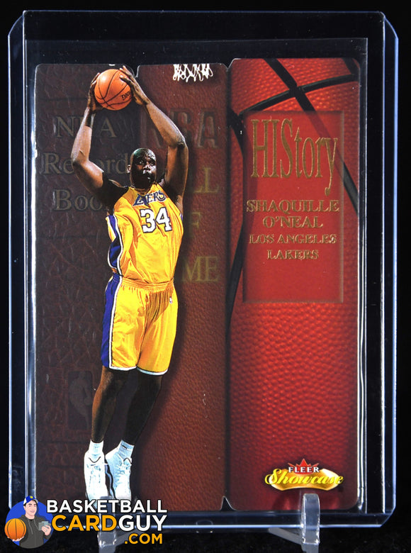 Shaquille O’Neal 2000-01 Fleer Showcase HIStory #4 basketball card