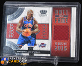 Shaquille O’Neal 2020-21 Crown Royale Hall of Fame Memorabilia RARE CAVS JERSEY #4 basketball card, game used, jersey