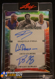 Shaquille O’Neal Artist Gilmore Dwight Howard Leaf 2024 Trio Grande Autographs Breakers Bowl #1/1 1of1, auto, autograph, numbered