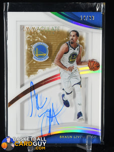 Shaun Livingston 2017-18 Immaculate Collection Shadowbox Signatures #/99 auto, autograph, basketball card, numbered