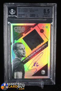 Stephen Curry 2014-15 Panini Gala Silver Screen Signatures #73 BGS 8.5 #/35 autograph, basketball card, graded, numbered