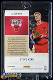 Steve Kerr 2020 - 21 Panini Noir Award Winning Autographs #10 auto, autograph, basketball card