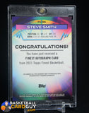 Steve Smith 2021 Finest Autographs Gold Refractors #FASS #/50 auto, autograph, numbered