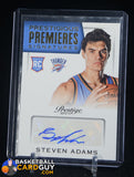 Steven Adams 2013-14 Prestige Prestigious Premieres Signatures #24 RC AUTO auto, autograph