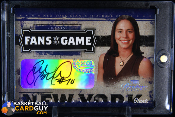 Sue Bird 2005 Playoff Prestige Fans of the Game Autographs #FG4 auto, autograph, basketball card, football wnba