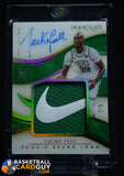 Tacko Fall 2019-20 Immaculate Collection Rookie Autograph Brand Logos NIKE LOGO PATCH #/5 auto, autograph, memorabilia, numbered