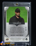 Tiger Woods 2024 Upper Deck Goodwin Champions Black and Gold #P2 #/50 numbered