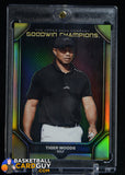 Tiger Woods 2024 Upper Deck Goodwin Champions Black and Gold #P2 #/50 numbered