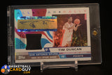 Tim Duncan 2005-06 Topps Big Game All-Star Rally Relics Autographs #TD Shirt #/111 auto, autograph, memorabilia, numbered