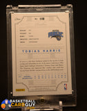 Tobias Harris 2012-13 Panini National Treasures #118 JSY AU #/199 RC auto, autograph, memorabilia, numbered