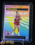 Toni Kukoc 2020-21 Panini Flux Ultraviolet Signatures Silver #7 auto, autograph