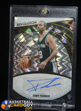 Tony Parker 2022-23 Panini Revolution Autographs Fractal #37 #/100 auto, autograph, numbered