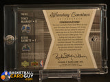 Tracy McGrady/Kevin Garnett 2003-04 SPx Winning Materials Combos Autographs #TMKG auto, autograph, memorabilia, numbered