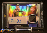 Trae Young 2019-20 Panini Obsidian Jersey Autographs #/35 auto, autograph, memorabilia, numbered