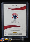 Troy Brown Jr. 2018-19 Immaculate Collection Premium Patch Autographs #69 #/50 autograph, basketball card, numbered, patch, rookie card