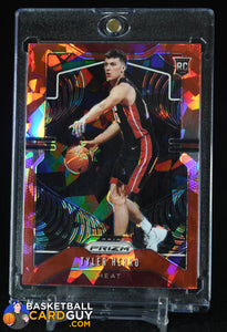 Tyler Herro 2019-20 Panini Prizm Prizms Red Ice #259 basketball card, rookie card