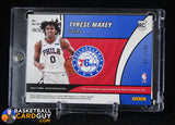 Tyrese Maxey 2020-21 Panini Revolution Rookie Autographs RC Fractal #2 #/100 autograph, basketball card, numbered, rookie card