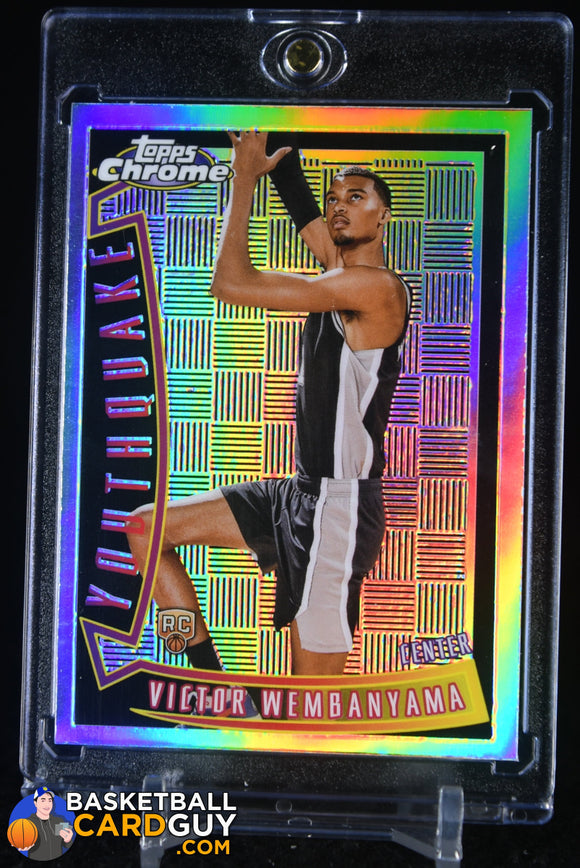 Victor Wembanyama 2023-24 Topps Chrome Youthquake Refractors #YQ1 basketball card, refractor, rookie card