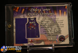 Vince Carter 2000-01 E-X Vince Carter Rookie Remnants #NNO FLR JSY memorabilia