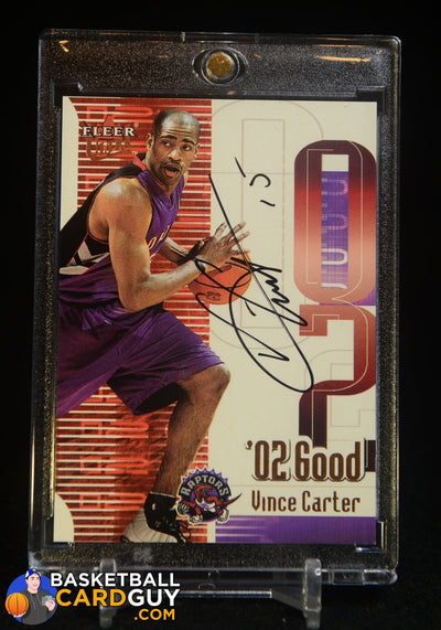 Vince Carter Auto 2001-02 Fleer Ultra 02 Good Autograph