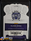 Vlade Divac 2020 - 21 Crown Royale Autographs Purple #30 #/25 auto, autograph, basketball card, numbered