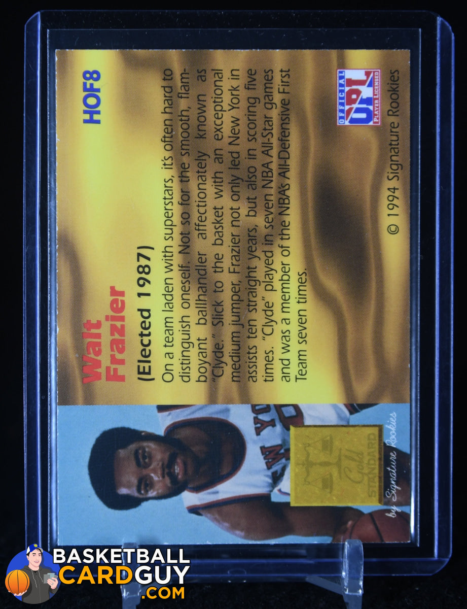 Walt Frazier 1994 Signature Rookies Gold Standard HOF Autographs