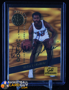 Walt Frazier 1994 Signature Rookies Gold Standard HOF Autographs #8 #/2500 autograph, basketball card, numbered