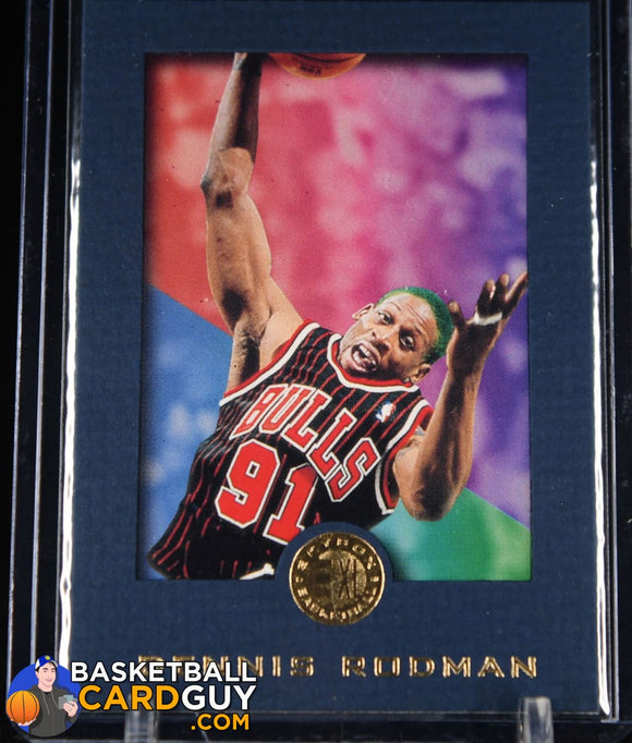 1995-96 E-XL #13 Dennis Rodman BLUE Parallel - Basketball Cards