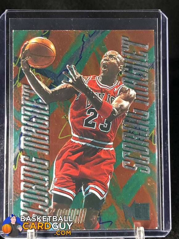 1995-96 Metal Scoring Magnets #4 Michael Jordan - Basketball Cards