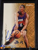 1996-97 SkyBox Premium Autographics Century Marks Blue #66 (Limited to 100) autograph, basketball card