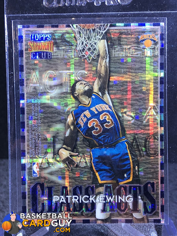 1996-97 Stadium Club Class Acts Atomic Refractors #CA2 Patrick Ewing/Alonzo Mourning - Basketball Cards
