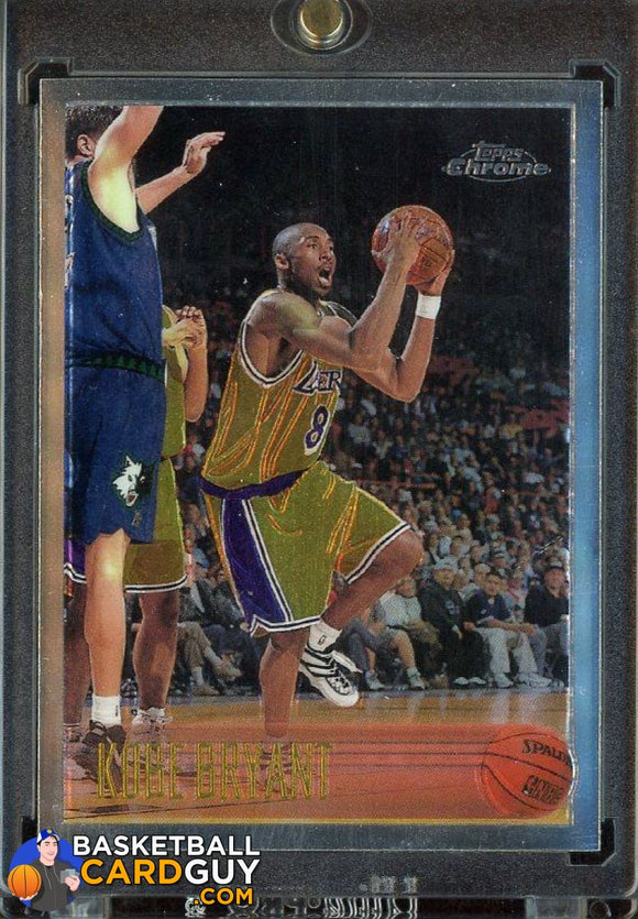 1996-97 Topps Chrome #138 Kobe Bryant RC (WELL CENTERED, GREAT COLOR) - Basketball Cards